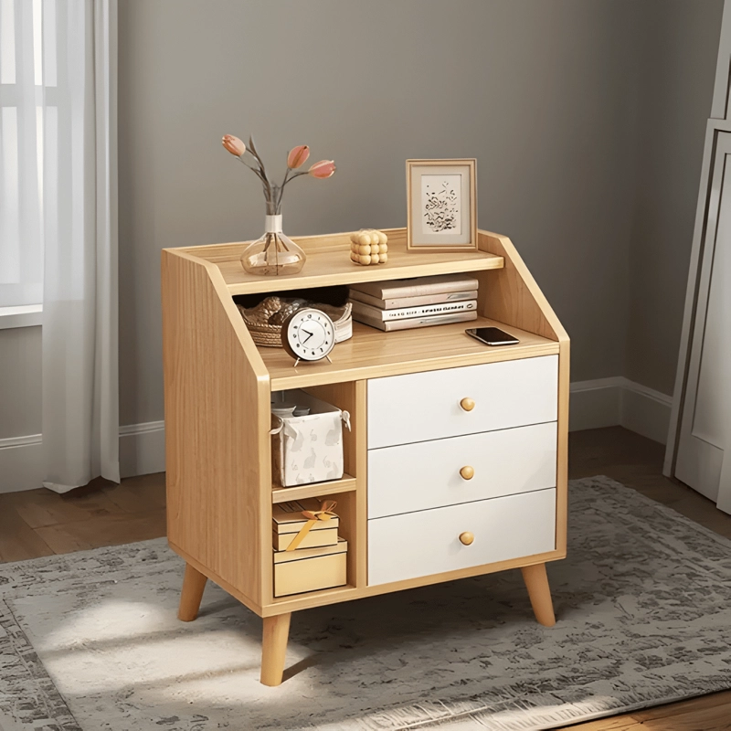 VELADOR DORMITORIO 4 NIVELES Y 3 CAJONES 50X30X61CM #12 - 1