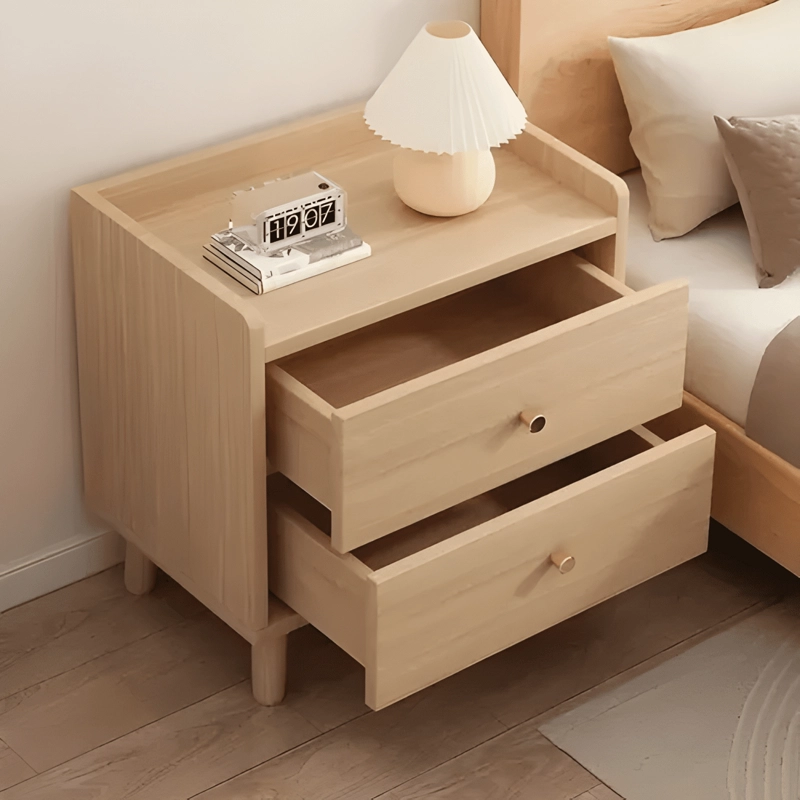 VELADOR 2 NIVELES CON CAJONES 40X34X53,5CM MADERA - 2