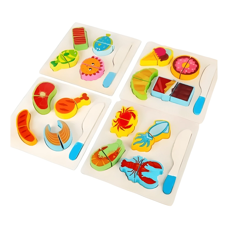 COCINA JUGUETE INFANTIL DIDACTICO CORTA VEGETALES VELCRO - 2