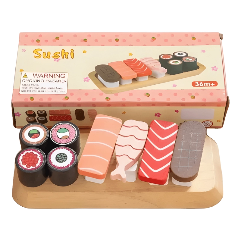 SUSHI DE JUGUETE DE MADERA ALIMENTOS MAGNE TICOS #3 - 1