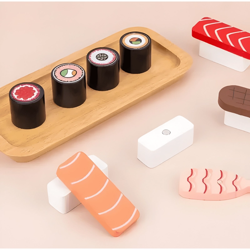 SUSHI DE JUGUETE DE MADERA ALIMENTOS MAGNE TICOS #3 - 3
