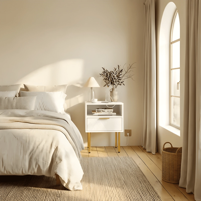 VELADOR HOMER DESIGN EUROPEO ENCHUFES MATE 40X30X57CM BLANCO - 4