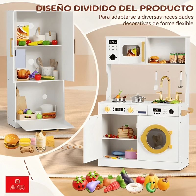 COCINA DE JUGUETE INFANTIL MADERA EXTRA GRANDE 100X89CM #1 - 1
