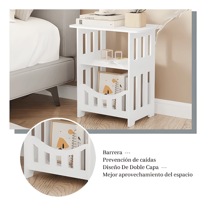 MESA DE NOCHE CUADRADA MESITA PARA SALON #1 - 4