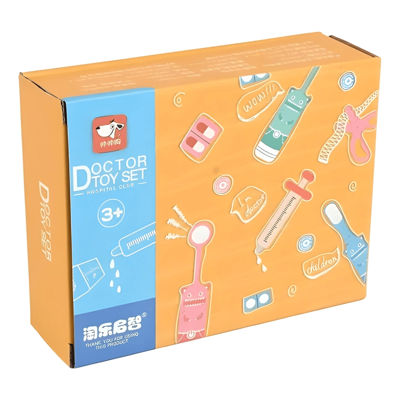 SET DOCTOR JUGUETE MADERA CON ESTETOSCOPIO PARA NIÑOS #9 - 3