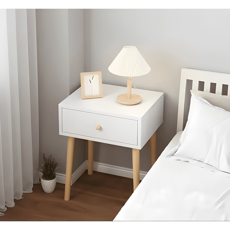 VELADOR IZI LIFE CON CAJON BRILLANTE 40X30X55 BLANCO - 1