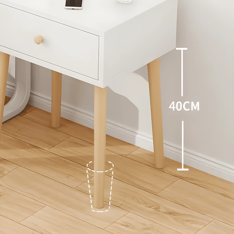 VELADOR IZI LIFE CON CAJON BRILLANTE 40X30X55 BLANCO - 3