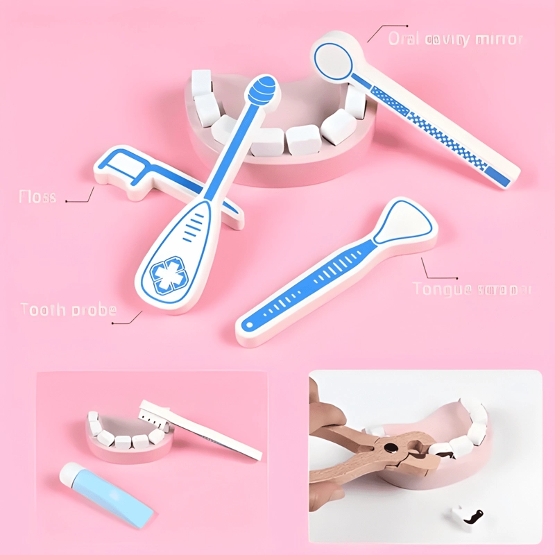 JUGUETE DIDACTICO KIT ME DICO DENTISTA MADERA NIÑOS #4 - 1