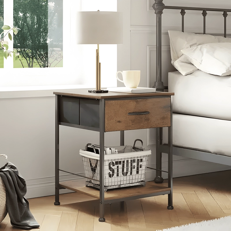 PACK 2 MESAS DE CENTRO LATERAL LIVING VELADOR 40X40X53CM - 2