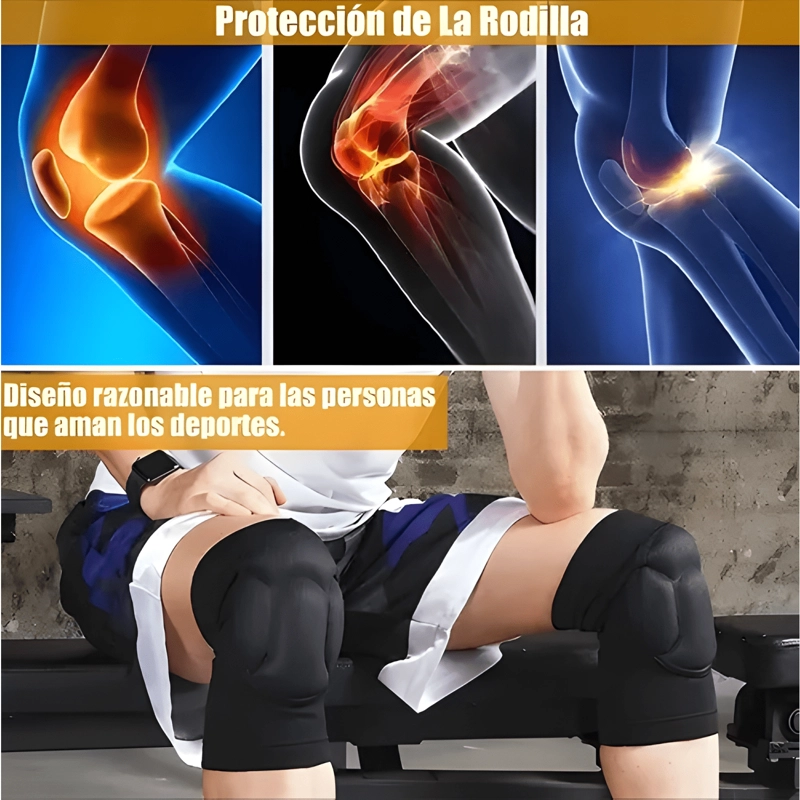 PAR DE RODILLERAS ACOLCHADAS PROFESIONALES PARA EJE #6 - 2