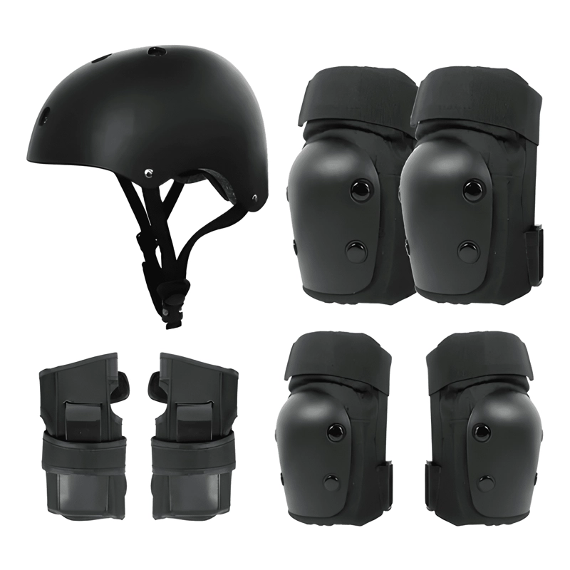 SET 7 PIEZAS PROTECCIONES CASCO BICICLETA SKATE PATIN #13 - 4