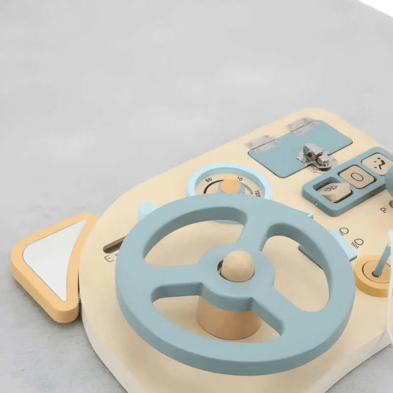 TABLERO VOLANTE DE MADERA JUGUETE MONTESSORI PARA NIÑOS - 4