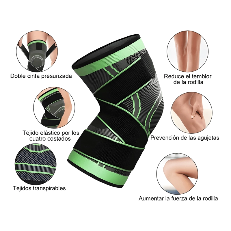 RODILLERA 3D DEPORTIVA DE DOBLE PRESION PARA FITNESS - 2