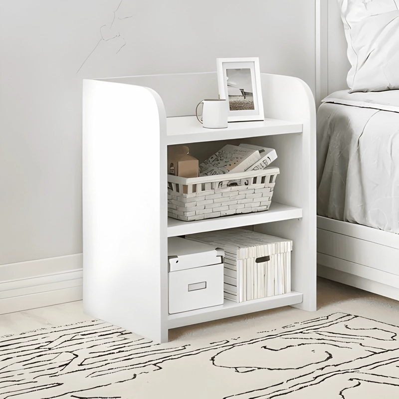 CAJONERA DE OFICINA MADERA MESITA MINIMALISTA BLANCA - 1