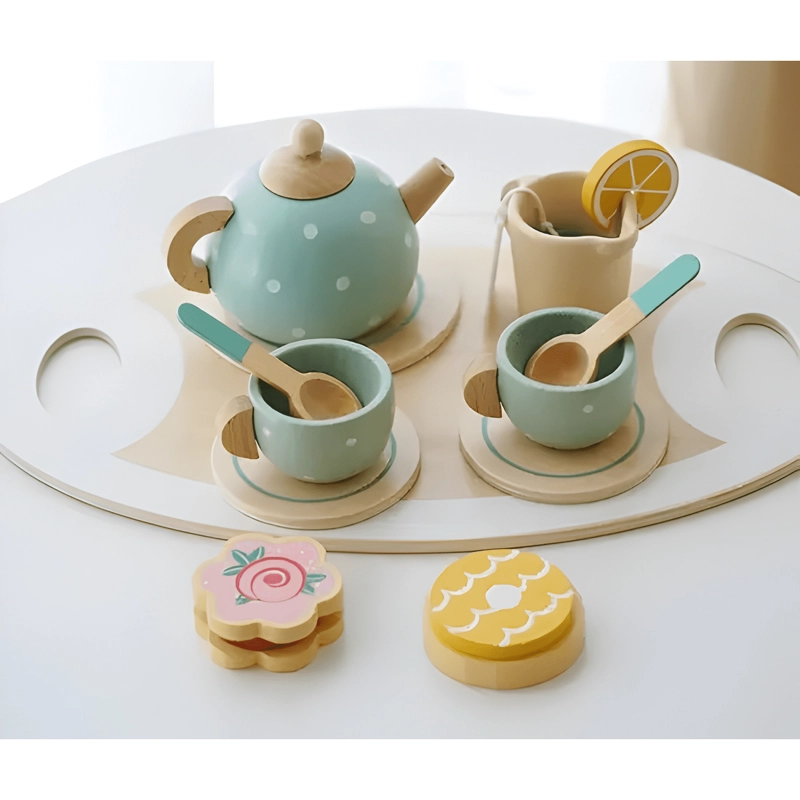 SET DE TAZAS DE MADERA JUEGO DIDACTICO PARA NIÑOS #2 - 1