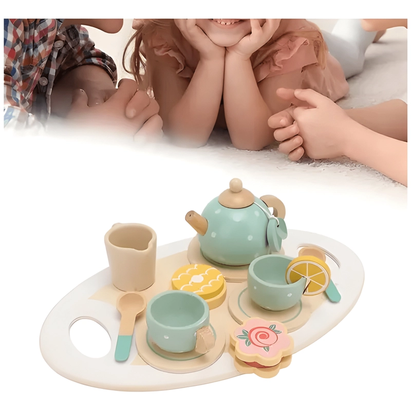 SET DE TAZAS DE MADERA JUEGO DIDACTICO PARA NIÑOS #2 - 3