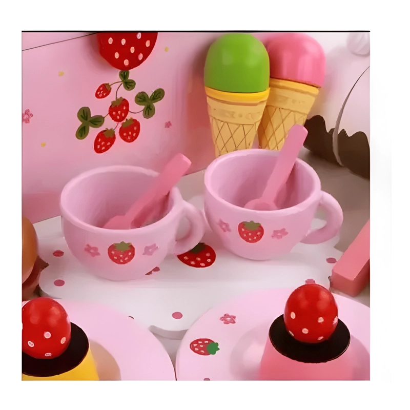 JUGUETE MONTESSORI MALETA POSTRES PASTELES MADERA ARTIDIX - 1