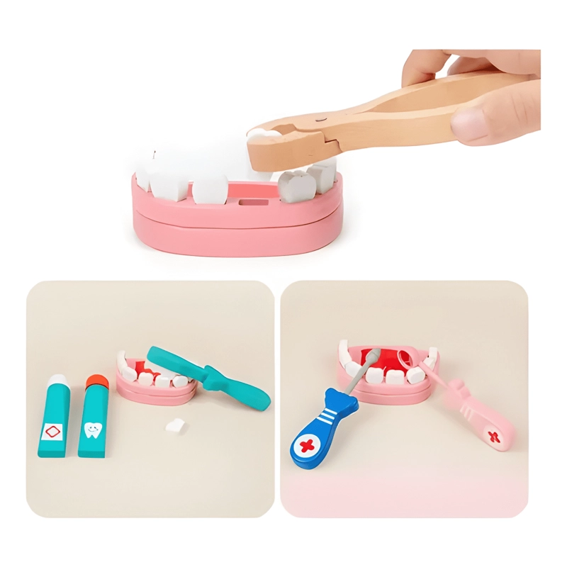 SET JUEGO DE ROLES DOCTOR DENTISTA MADERA PARA NIÑOS #11 - 1