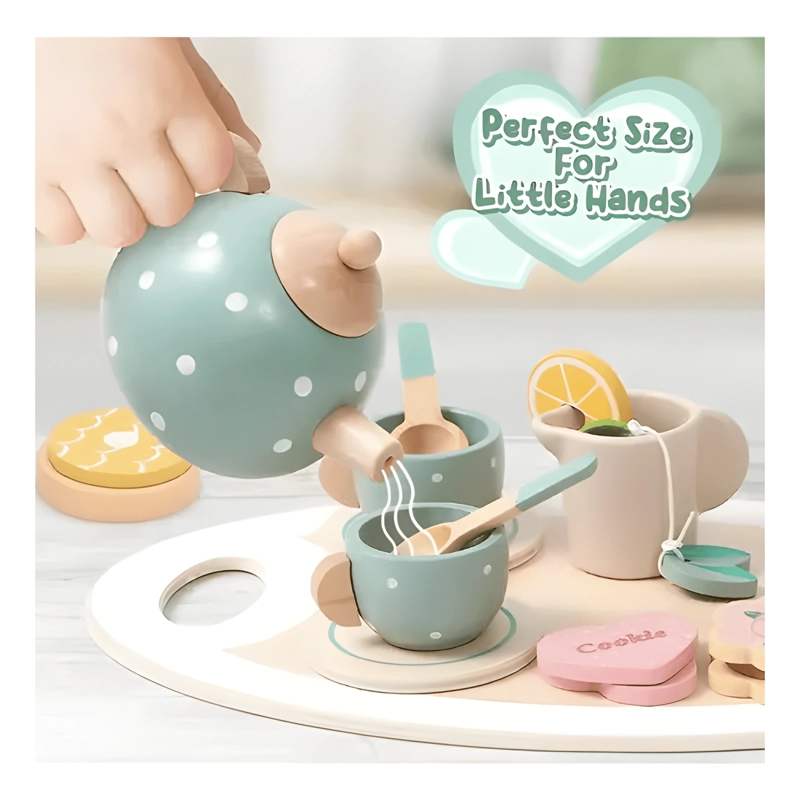 JUEGO DE TE  PARA NIÑOS JUGUETE DIDACTICO DE ROLES - 2