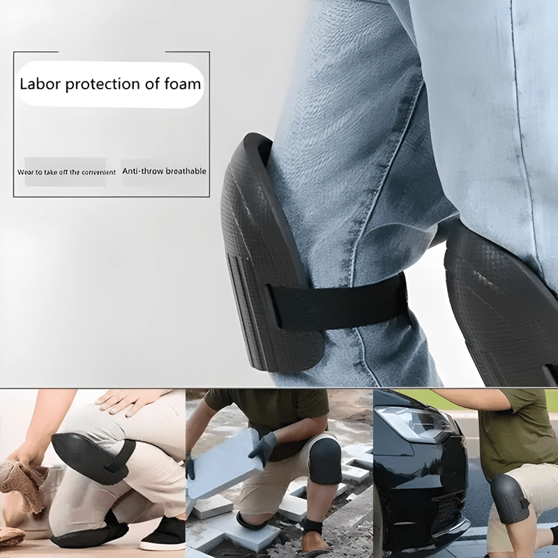 PROTECTOR DE RODILLAS RODILLERAS DE TRABAJO TALLA M NEGRO #2 - 1
