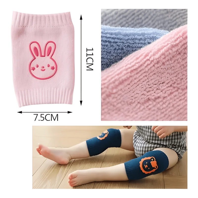 6 PARES RODILLERAS DE GATEO ANTIDESLIZANTES PARA BEBE S - 1