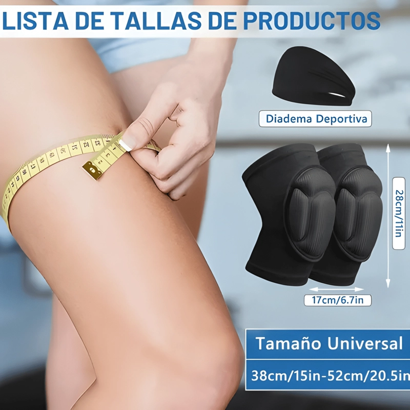 PAR RODILLERAS ELASTICAS CON ALMOHADILLAS DE ESPUMA #2 - 2