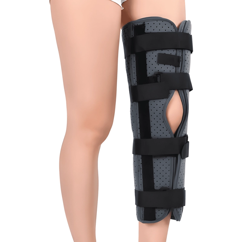 INMOVILIZADOR DE RODILLA LARGO TRIPANEL VELCRO AJUSTABLE - 2