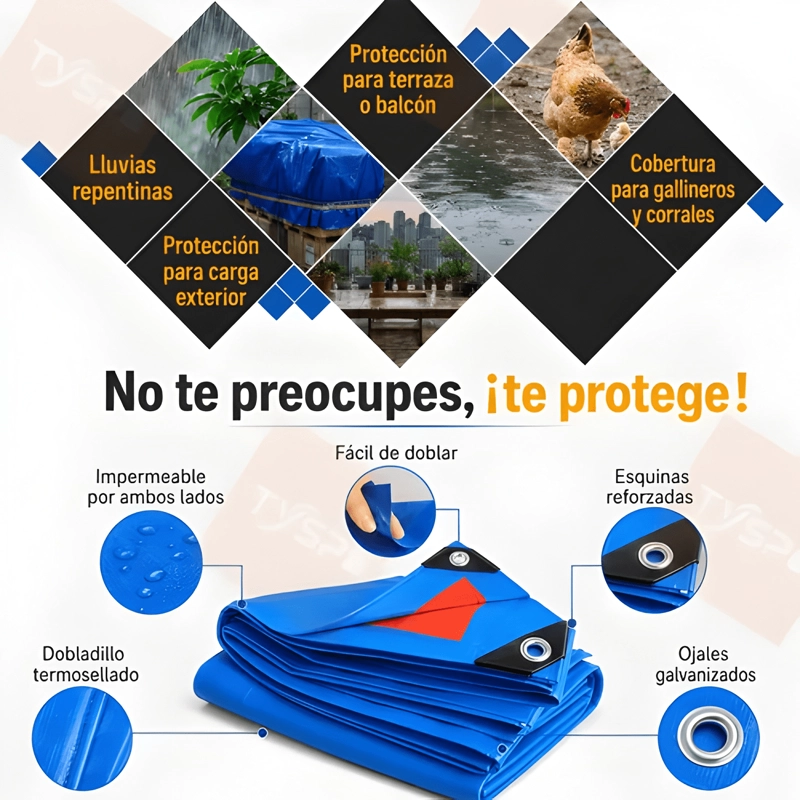 LONA MULTIUSO IMPERMEABLE CON OJETILLOS #6 - 4