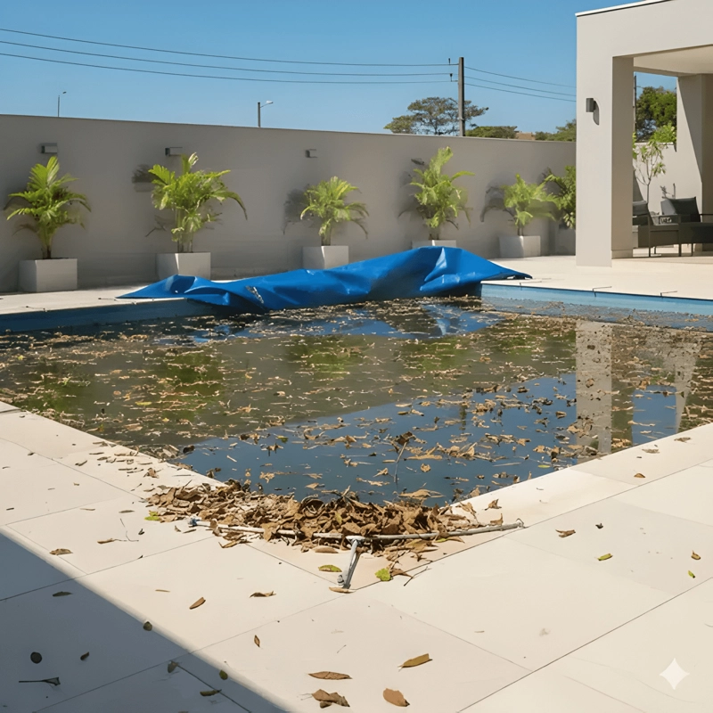 COBERTOR DE PISCINA REFORZADO 540 G/M2 CON OJETILLOS 8X4 M - 2