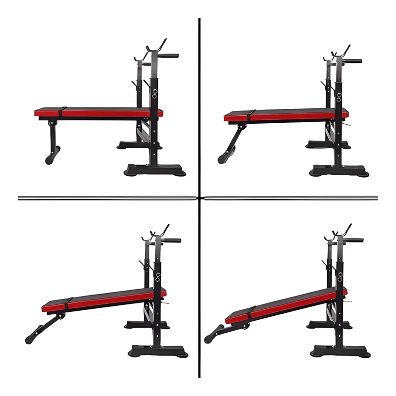 BANCA RECLINABLE YEP FITNESS YEP1020 PARA PESAS NEGRA - 2