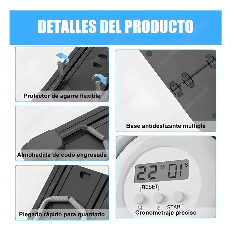 TABLA DE ENTRENAMIENTO DE PILATES Y FITNESS 6 EN 1 - 4