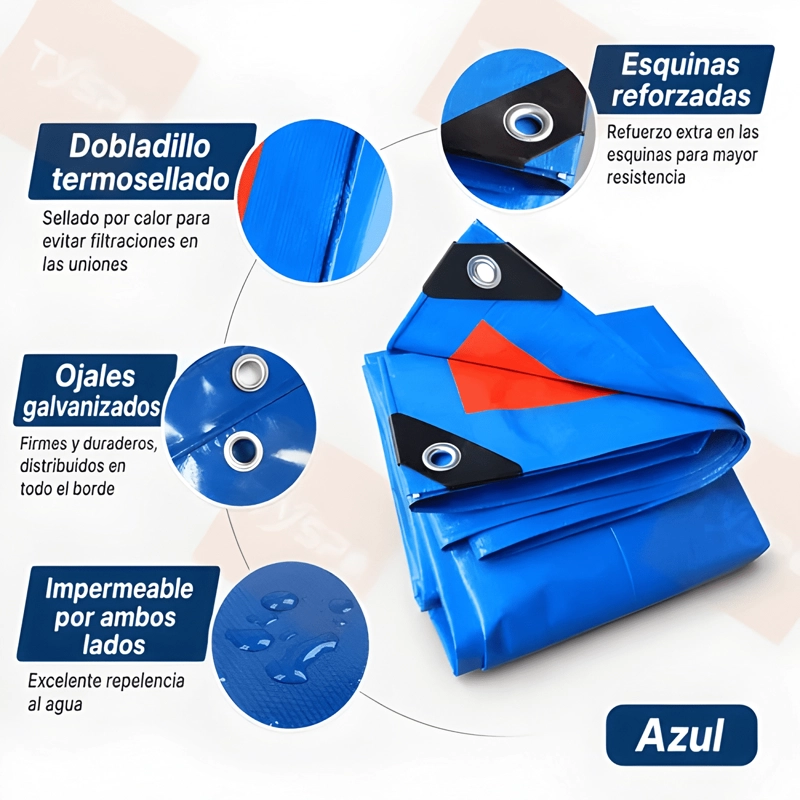 LONA MULTIUSO IMPERMEABLE CON OJETILLOS #5 - 4