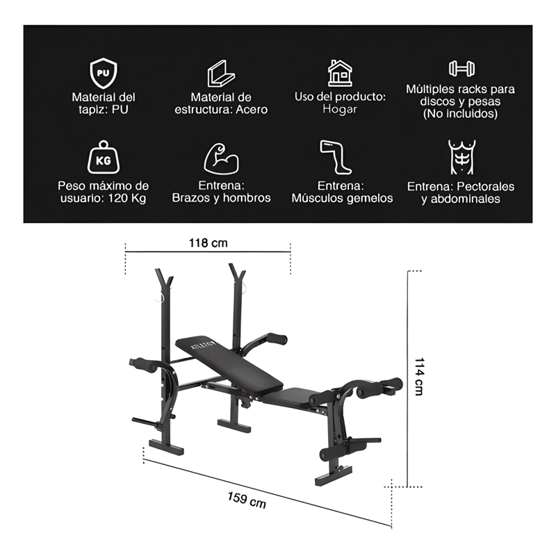 PRESS BANCA MULTIFUNCIONAL FIT - 2