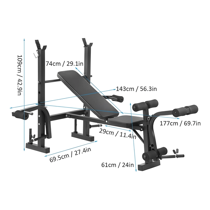 PRESS BANCA MULTIFUNCIONAL PROFESIONAL BOOST FITNESS - 1