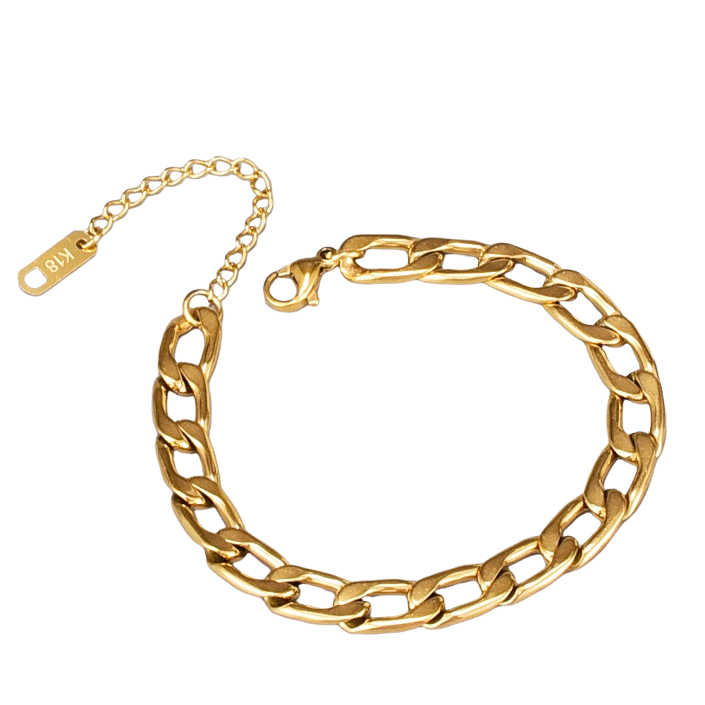 PULSERA MUJER AJUSTABLE CADENAS ORO 18KT - 1