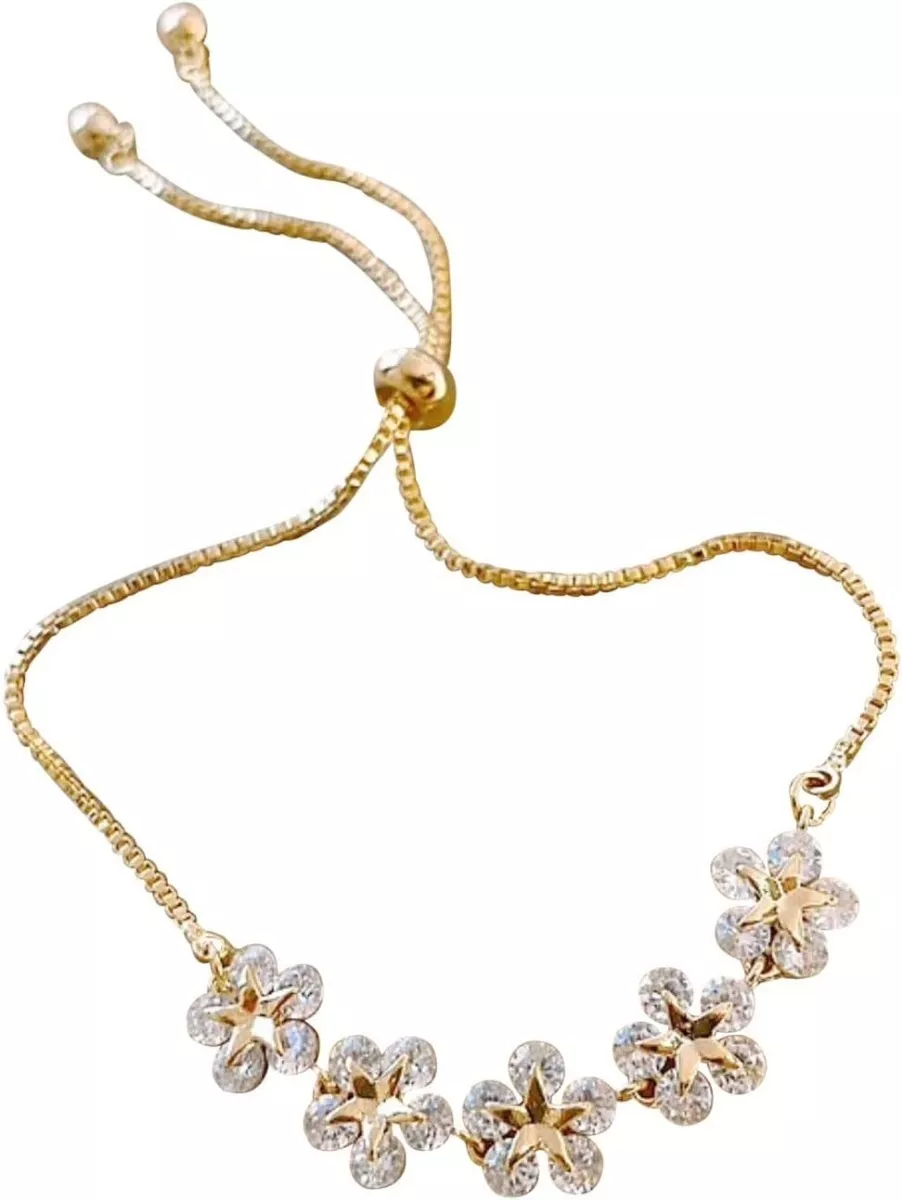 OFERTA! PULSERA FLORES HECHAS CON CRISTAL DE SWAROVSKI - 1
