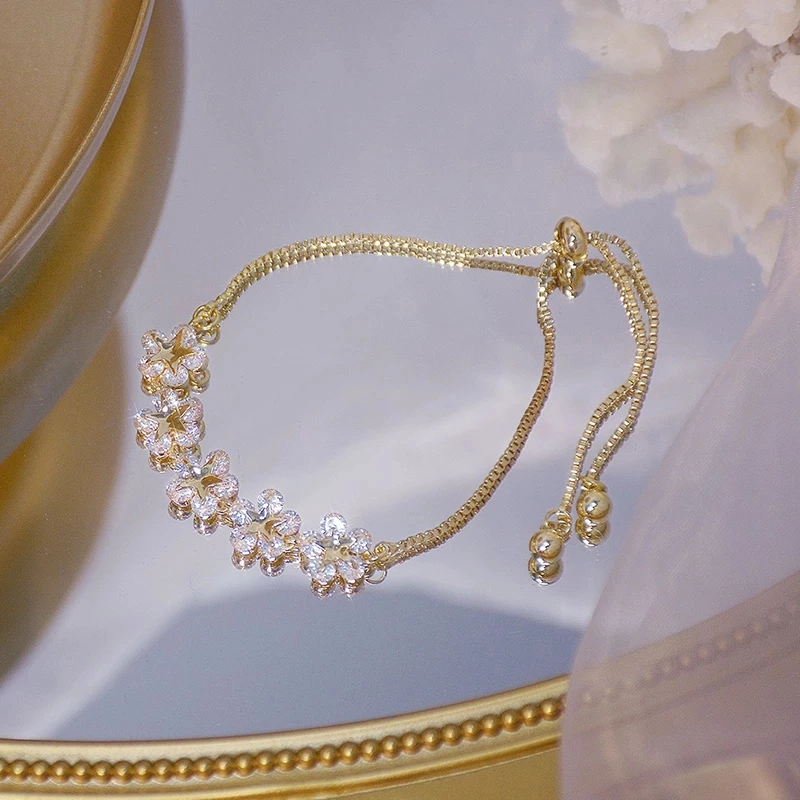 OFERTA! PULSERA FLORES HECHAS CON CRISTAL DE SWAROVSKI - 3