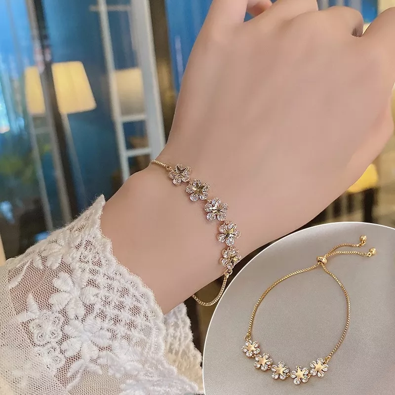 OFERTA! PULSERA FLORES HECHAS CON CRISTAL DE SWAROVSKI - 5