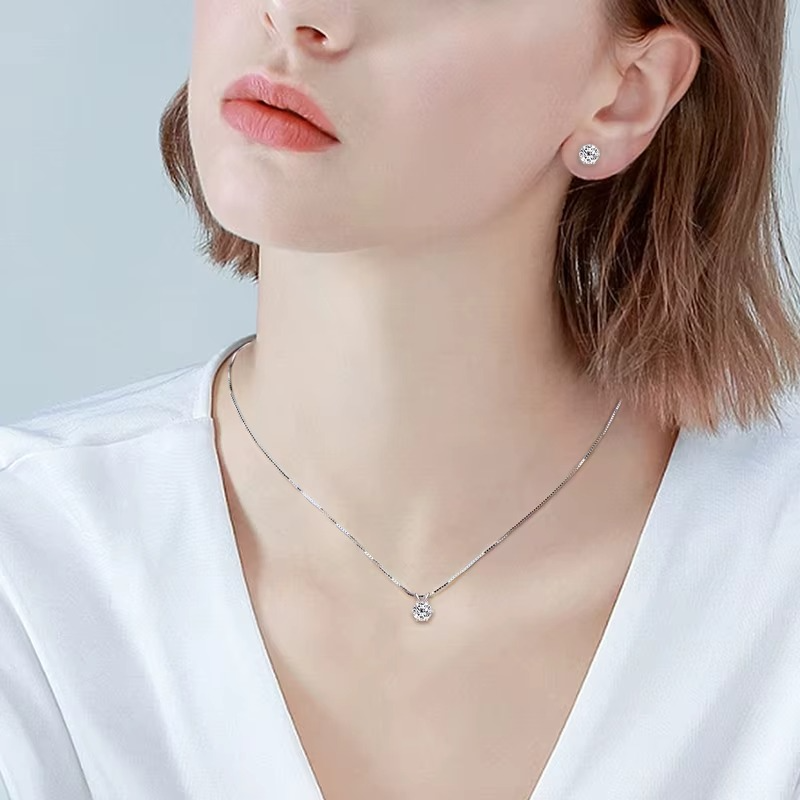 COLLAR Y PENDIENTES CONJUNTO DIAMANTES CERTIFICADOS - 3