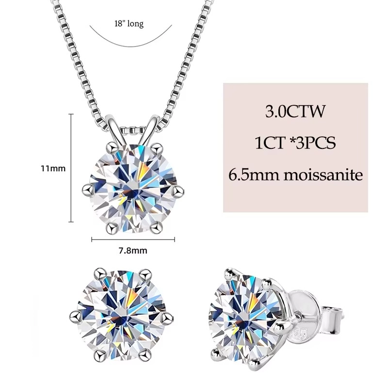 COLLAR Y PENDIENTES CONJUNTO DIAMANTES CERTIFICADOS - 4