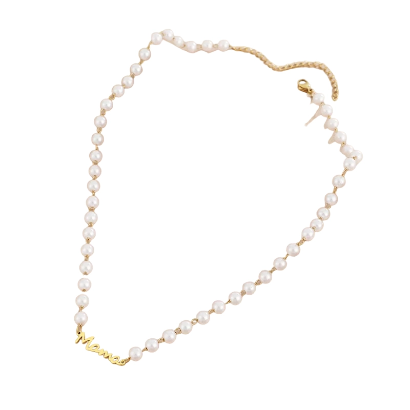 COLLAR PERLAS ORO MAMA ESPECIAL DIA DE LA MADRE MUJERJR - 4