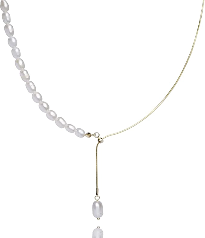 OFERTA! COLLAR PERLAS DE AGUA DULCE AUTENTICAS ORO 18KTJR - 1