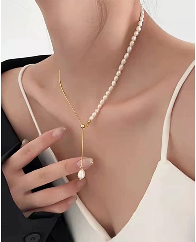 OFERTA! COLLAR PERLAS DE AGUA DULCE AUTENTICAS ORO 18KTJR - 2