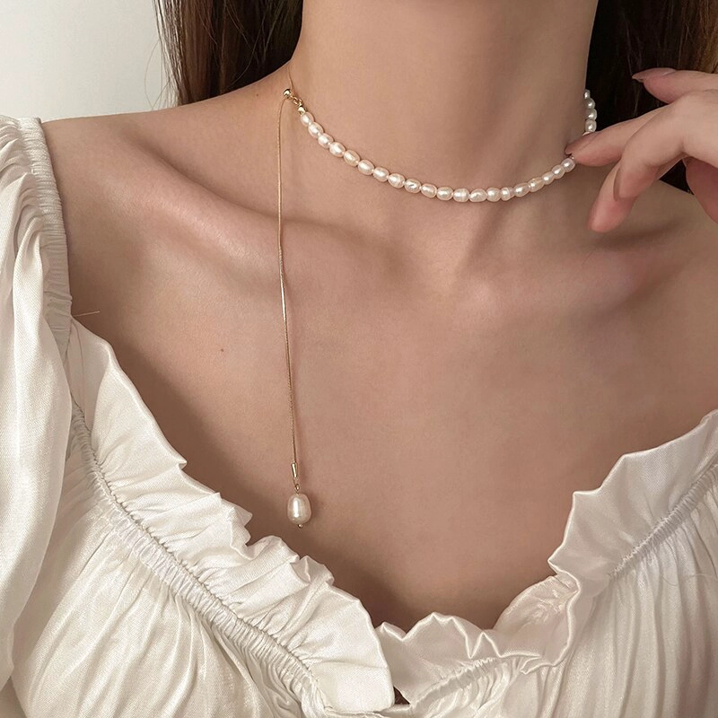 OFERTA! COLLAR PERLAS DE AGUA DULCE AUTENTICAS ORO 18KTJR - 3