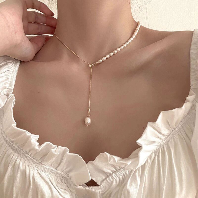 OFERTA! COLLAR PERLAS DE AGUA DULCE AUTENTICAS ORO 18KTJR - 5