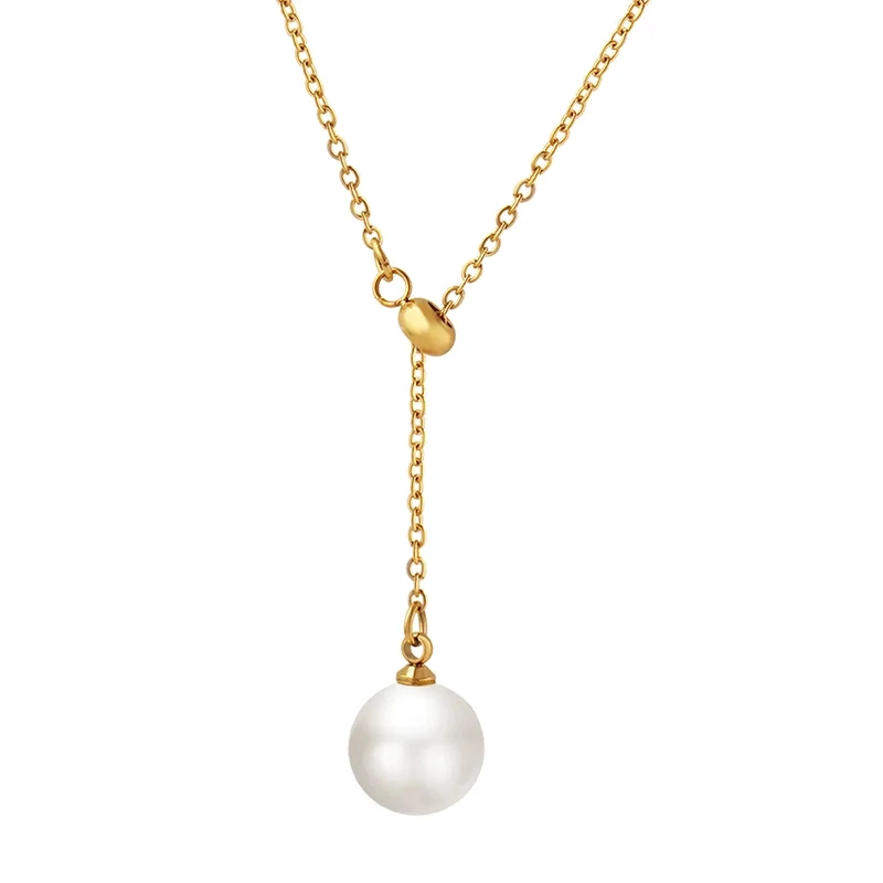 CYBER OFF! COLLAR PERLA CULTIVADA ORO 18KT AJUSTABLEJR - 1