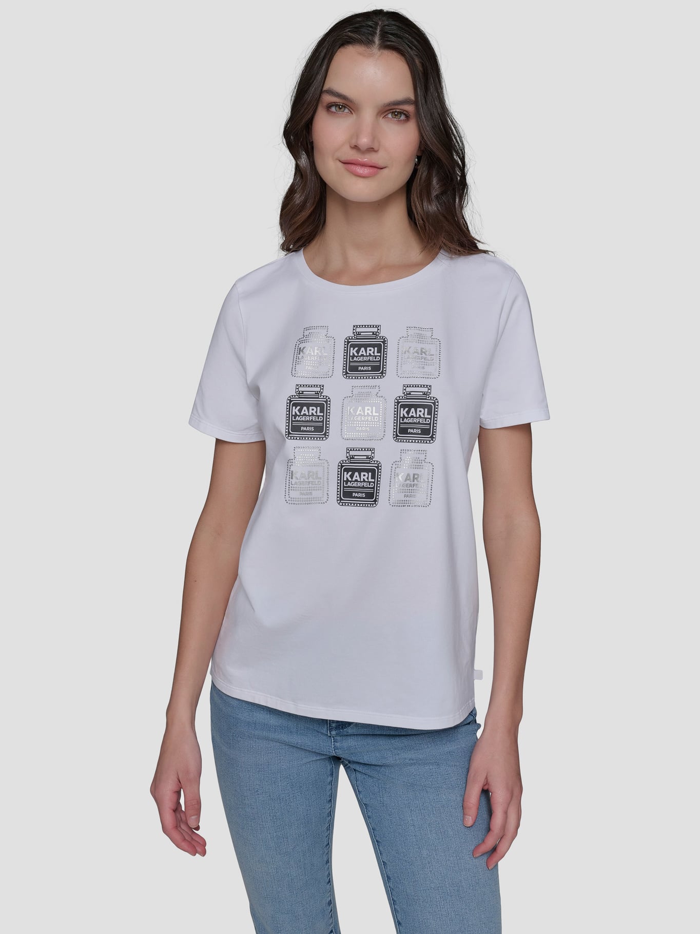 POLERA CON ESTAMPADO DE PERFUME - 1