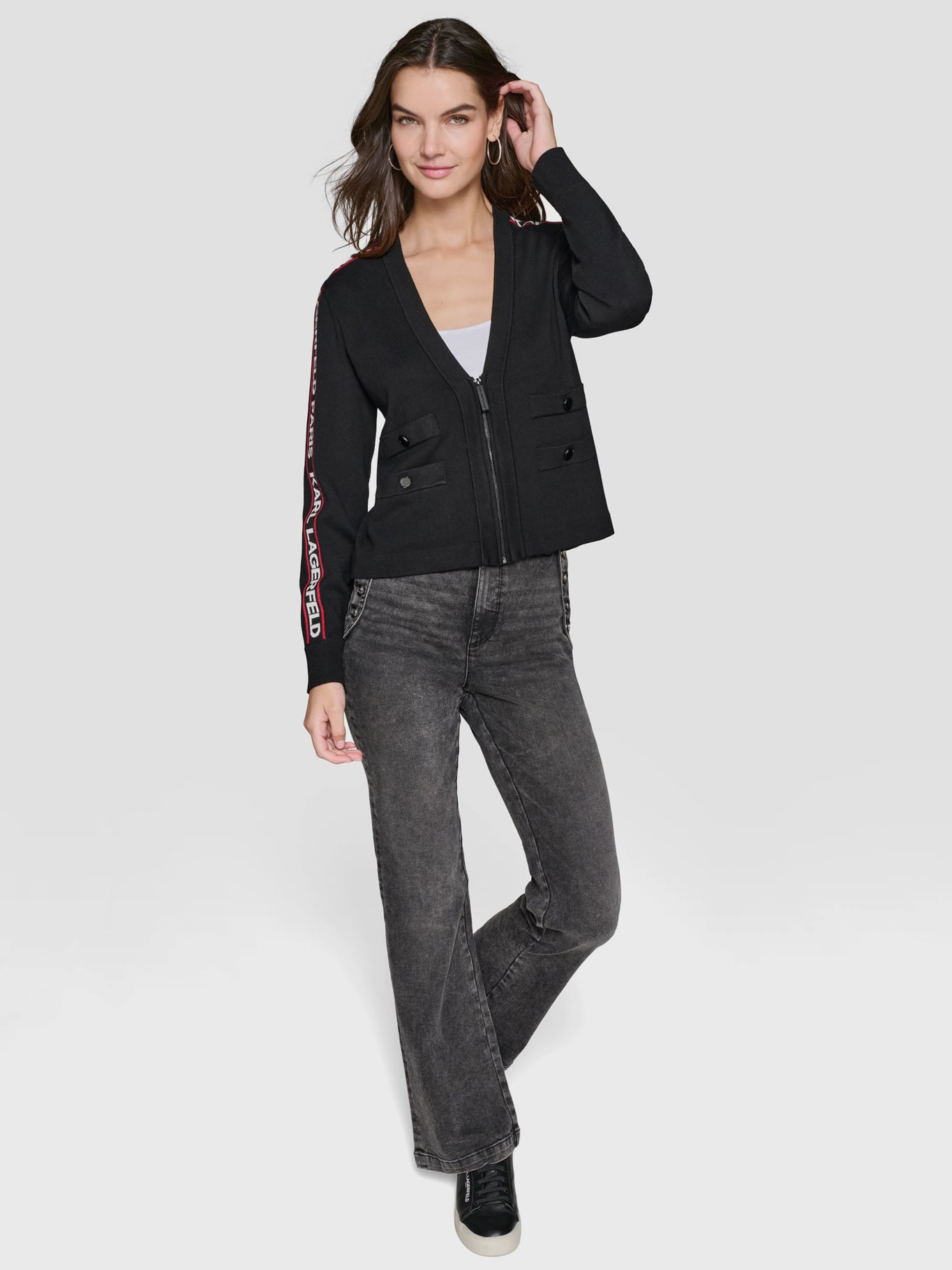 SWEATER CARDIGAN CORTO CON CREMALLERA - 2