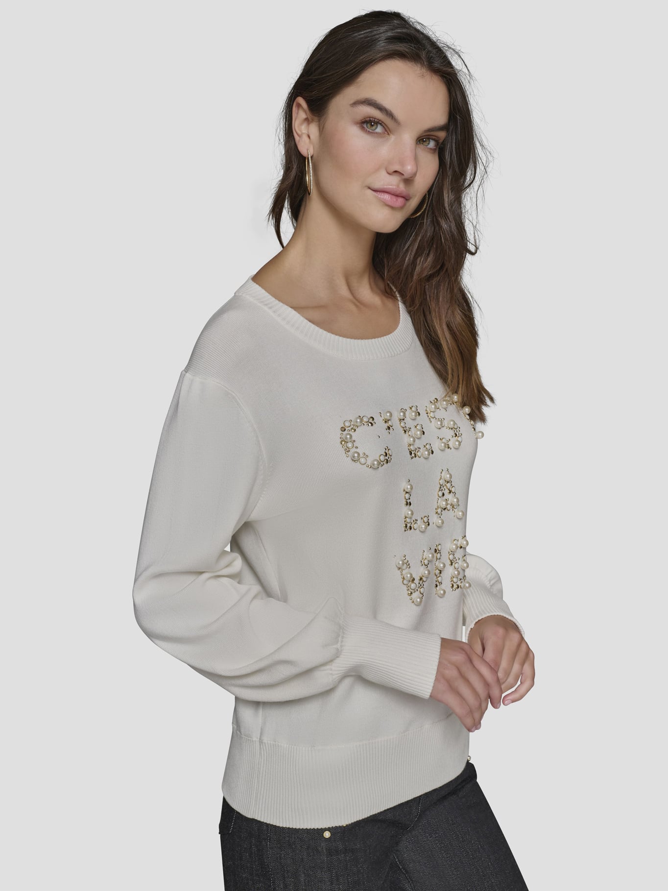SWEATER CON ADORNO DE PERLAS - 3