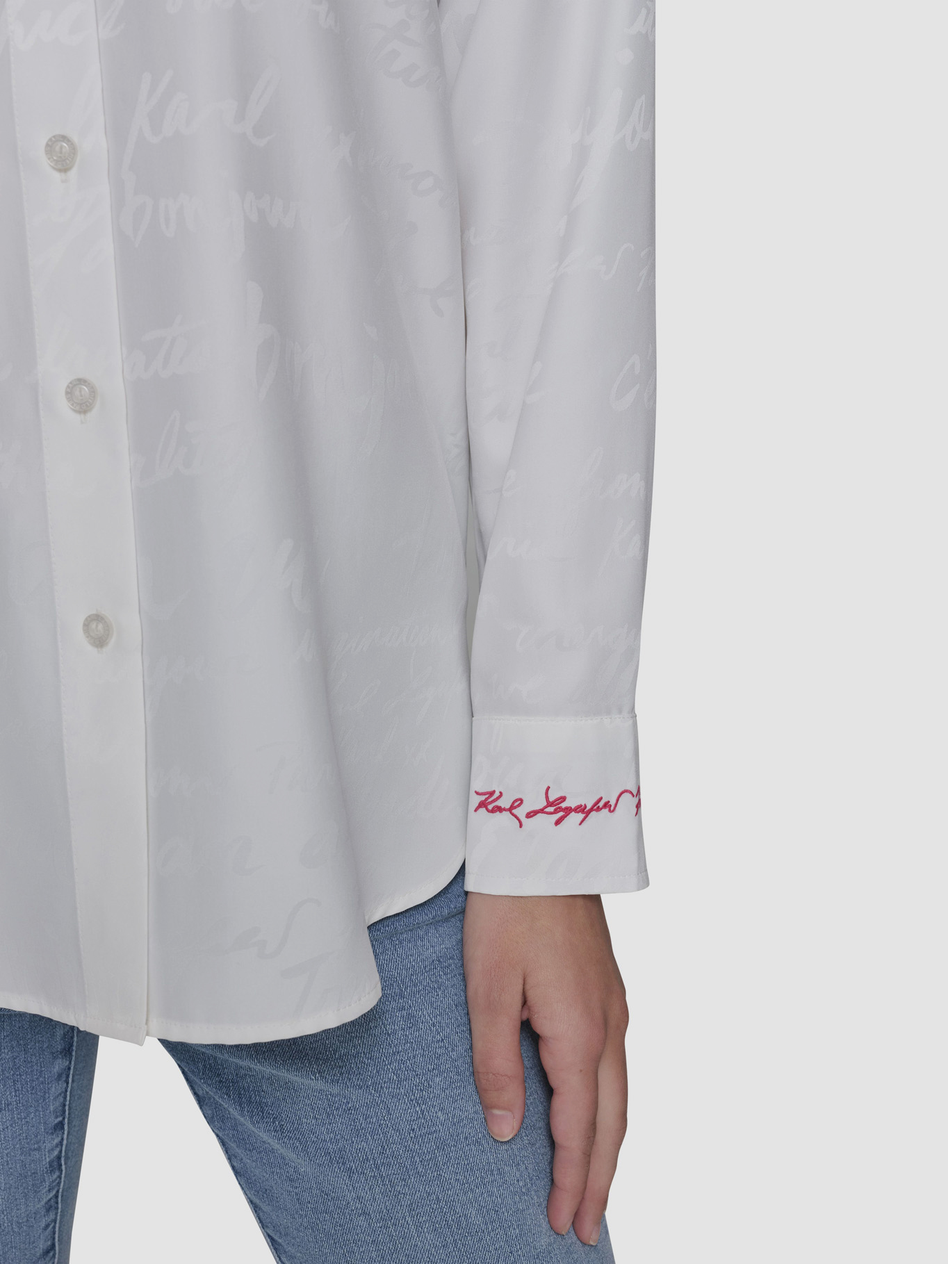 CAMISA OVERZISE CON ESTAMPADO TONAL - 5
